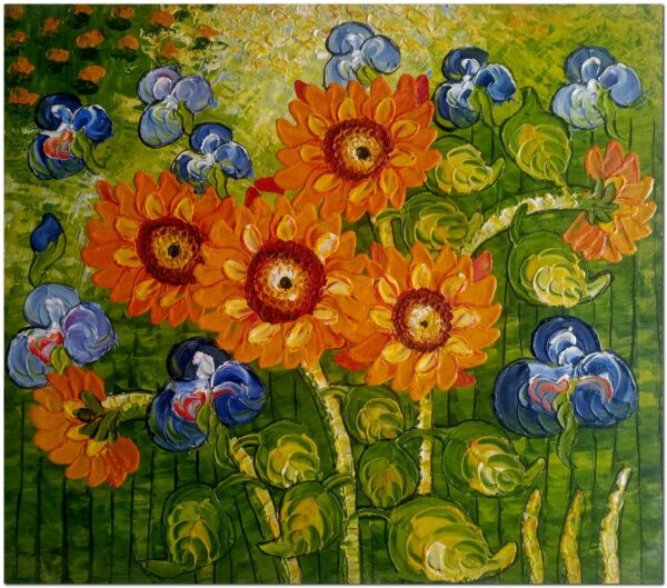 Heavy Paints Sunflowers