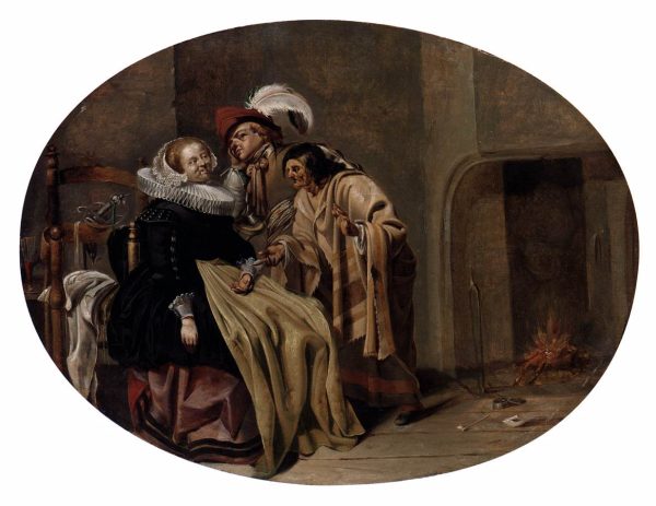 A Couple in an Interior with a Gypsy Fortune-Teller by Jacob Duck