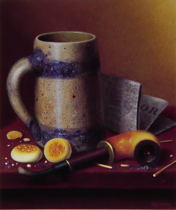 A Man's Table Reversed by William Michael Harnett