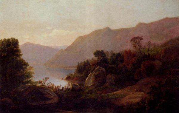 A Mountainous Lake Landscape by William Trost Richards