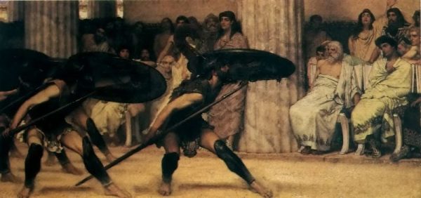 A Pyrrhic Dance by Lawrence Alma-Tadema