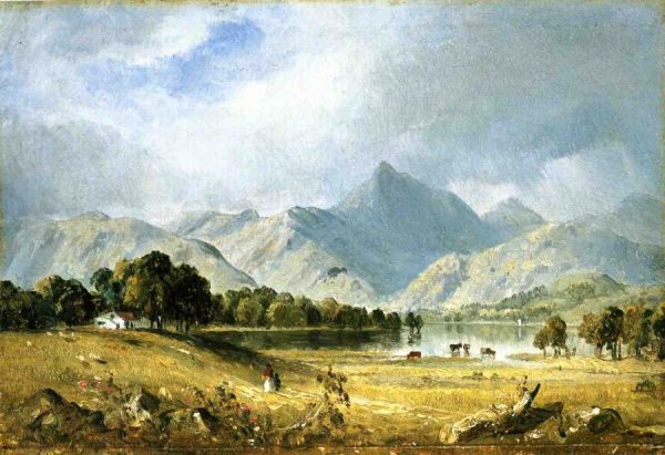 A Sketch of Derwentwater by Sanford Robinson Gifford