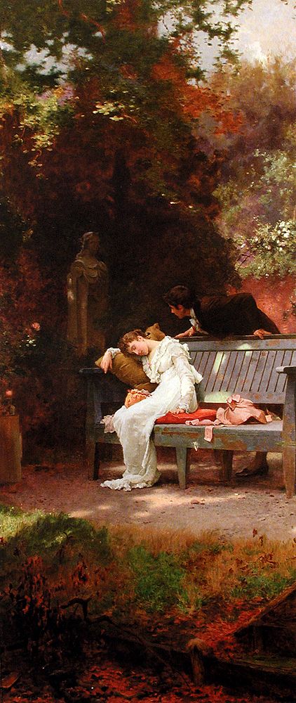 A Stolen Kiss by Marcus Stone