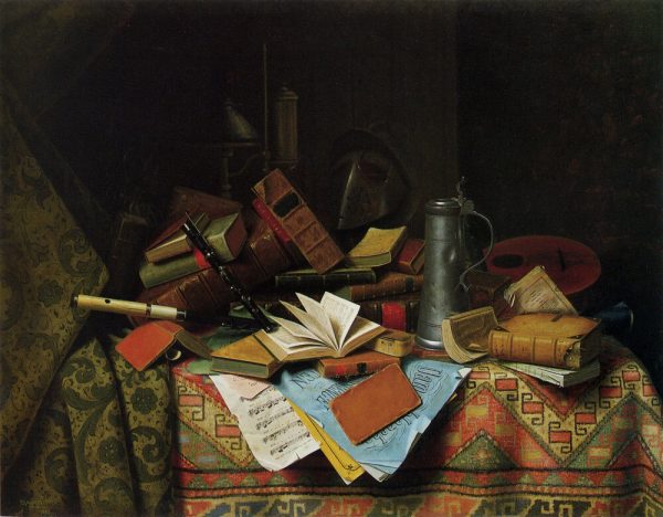 A Study Table by William Michael Harnett