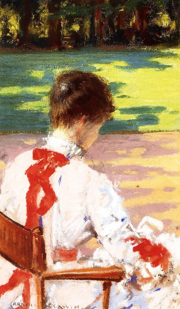 A Study with Sunlight by Carroll Beckwith
