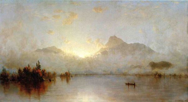 A Sunrise on Lake George by Sanford Robinson Gifford