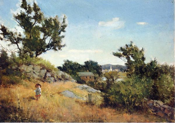 A View of the Village by Willard Metcalf