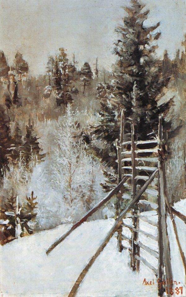 A Winter Landscape by Akseli Gallen-Kallela