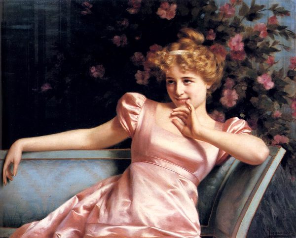 A Young Beauty by Vittorio Reggianini