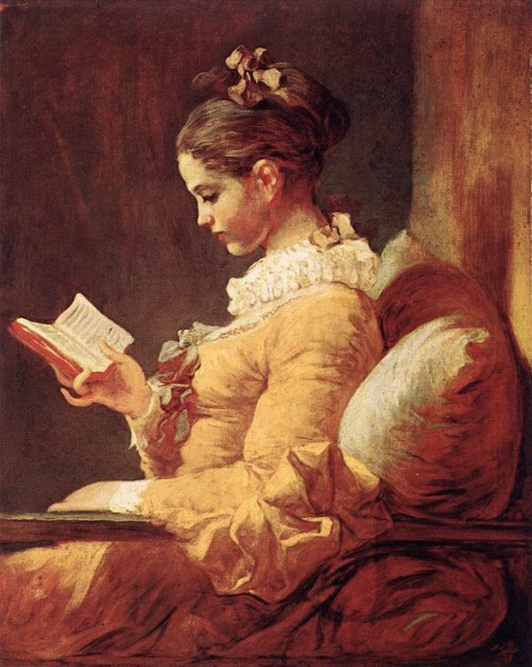 A Young Girl Reading by Jean-Honore Fragonard