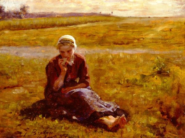 Afternoon Repast by Jules Breton