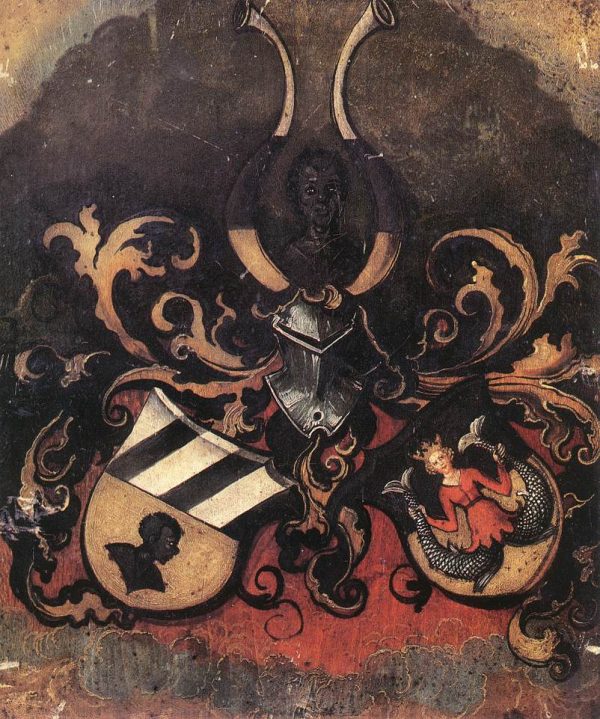 Combined Coat of Arms of the Tucher and Rieter Families by Albrecht Durer