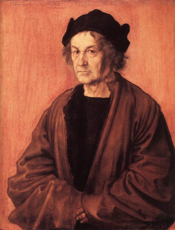 Portrait of Durers Father at 70 by Albrecht Durer