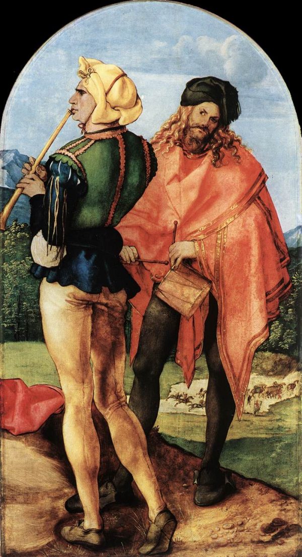 Two Musicians by Albrecht Durer