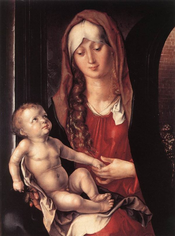 Virgin and Child before an Archway by Albrecht Durer