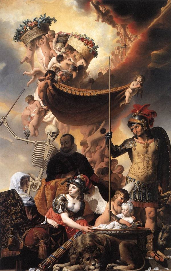 Allegory of the Birth of Frederik Hendrik by Caesar van Everdingen