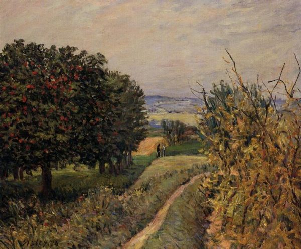Among the Vines near Louveciennes by Alfred Sisley