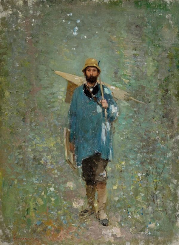 Andreescu la Barbizon by Nicolae Grigorescu
