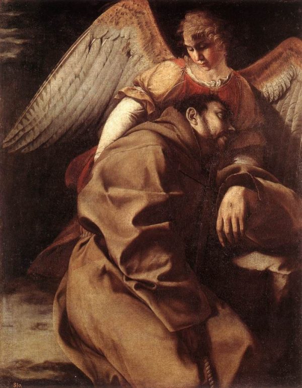 Saint Francis Supported by Orazio Gentileschi