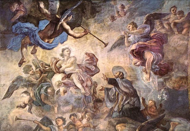 Saint Cajetan Appeasing Divine Anger by Francesco Solimena - hand-painted oil reproduction