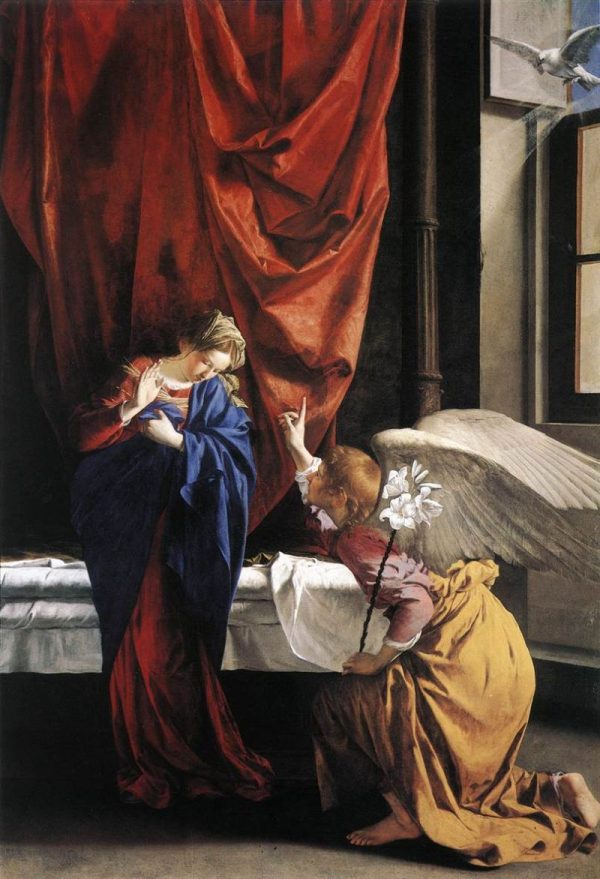 Annunciation by Orazio Gentileschi