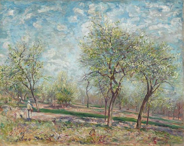 Apple Trees in Bloom by Alfred Sisley