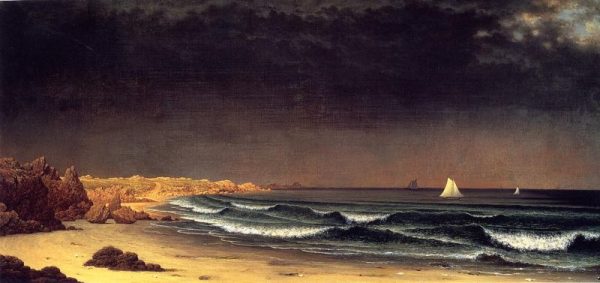 Approaching Storm - Beach Near Newport by Martin Johnson Heade