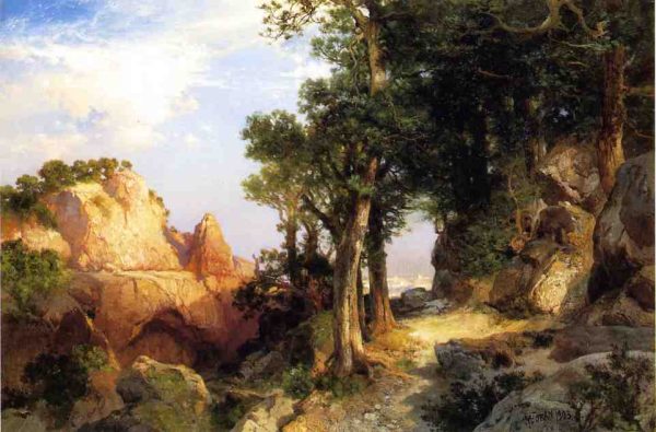 On the Berry Trail - Grand Canyon of Arizona by Thomas Moran