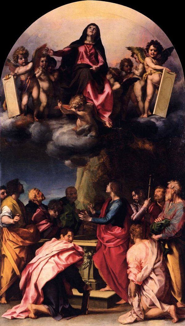 Assumption of the Virgin b by Andrea del Sarto