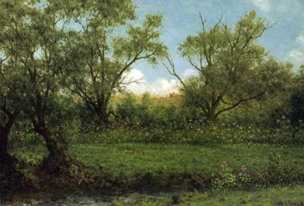 Asters in a Field by Martin Johnson Heade