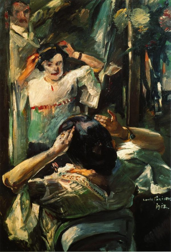 At the Mirror by Lovis Corinth