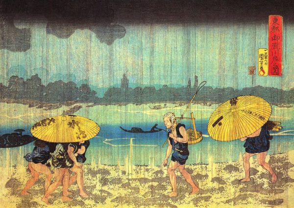 At the Shore of the Sumida River by Utagawa Kuniyoshi