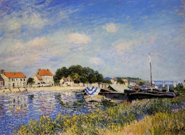Banks of the Loing at Saint-Mammes by Alfred Sisley