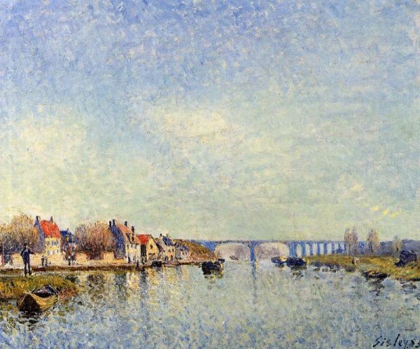 Banks of the Loing at Saint-Mammes II by Alfred Sisley