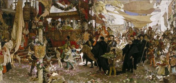 Baptism of Prince Juan by Francisco Pradilla Ortiz