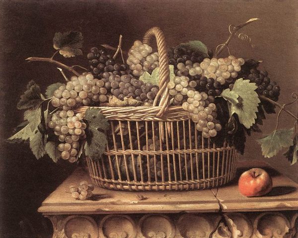 Basket of Grapes by Pierre Dupuys