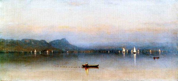 Morning on the Hudson, Haverstraw Bay by Sanford Robinson Gifford