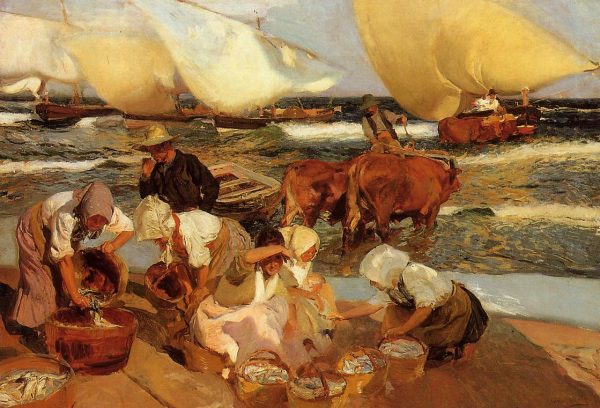 Beach at Valencia by Joaquin Sorolla y Bastida