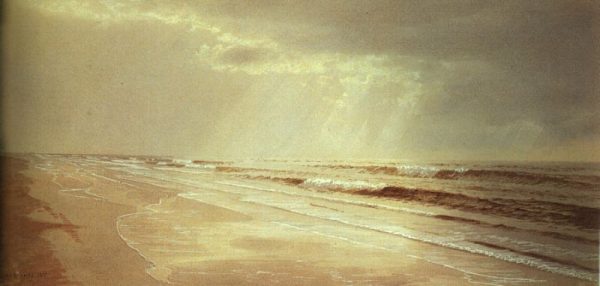 Beach with Sun Drawing Water by William Trost Richards