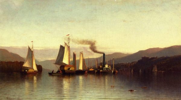 Becalmed in the Highlands by Samuel Colman