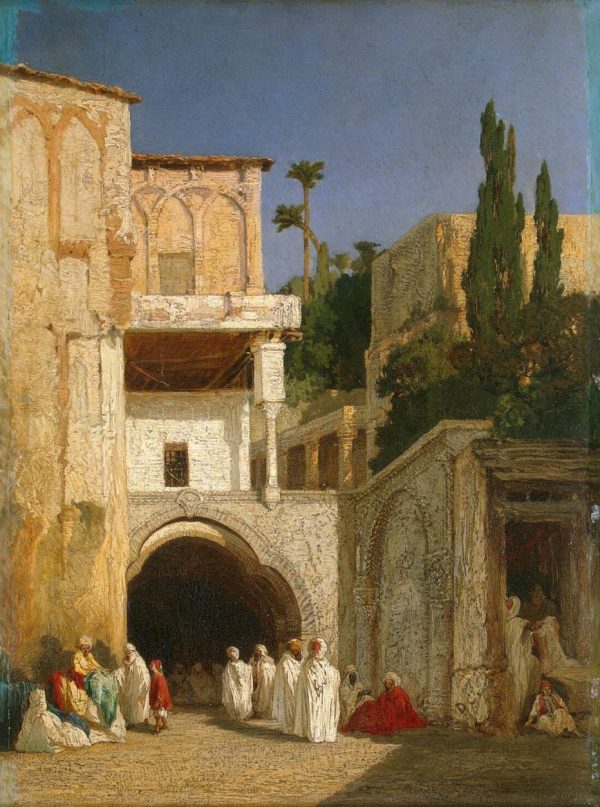 Before a Mosque by Alexandre-Gabriel Decamps