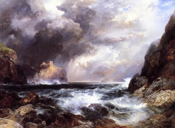 Tantallon Castle North Berwick Scotland by Thomas Moran
