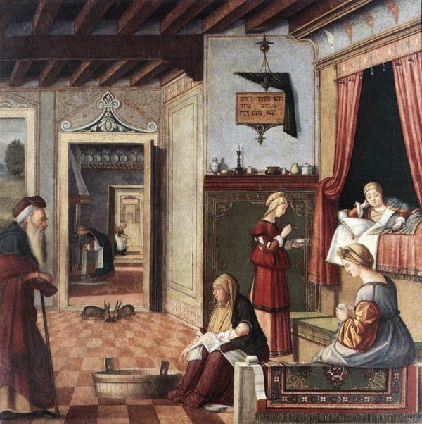 Birth of the Virgin by Vittore Carpaccio