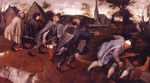 The Parable of the Blind Leading the Blind by Abel Grimmer