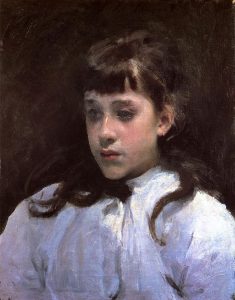 Young Girl Wearing a White Muslin Blouse by John Singer Sargent - hand-painted oil reproduction