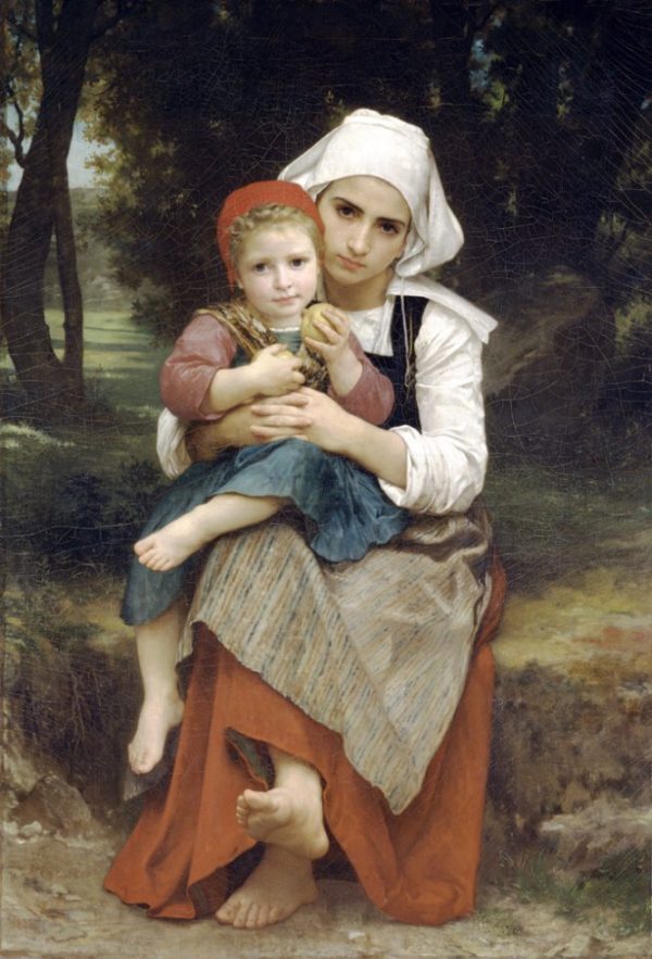 Frere et soeur Bretons by William Bouguereau