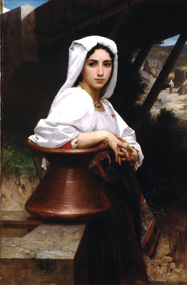 Girl Drawing Water by William Bouguereau