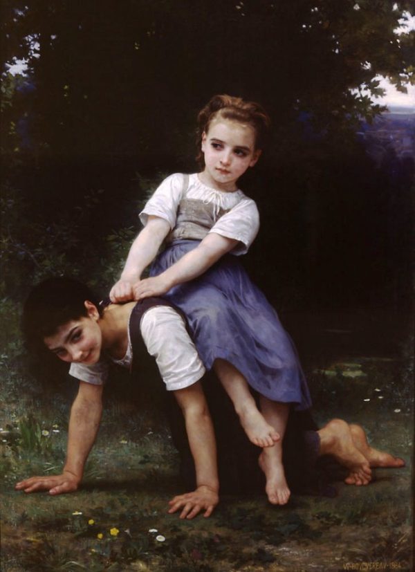 La Bourrique by William Bouguereau