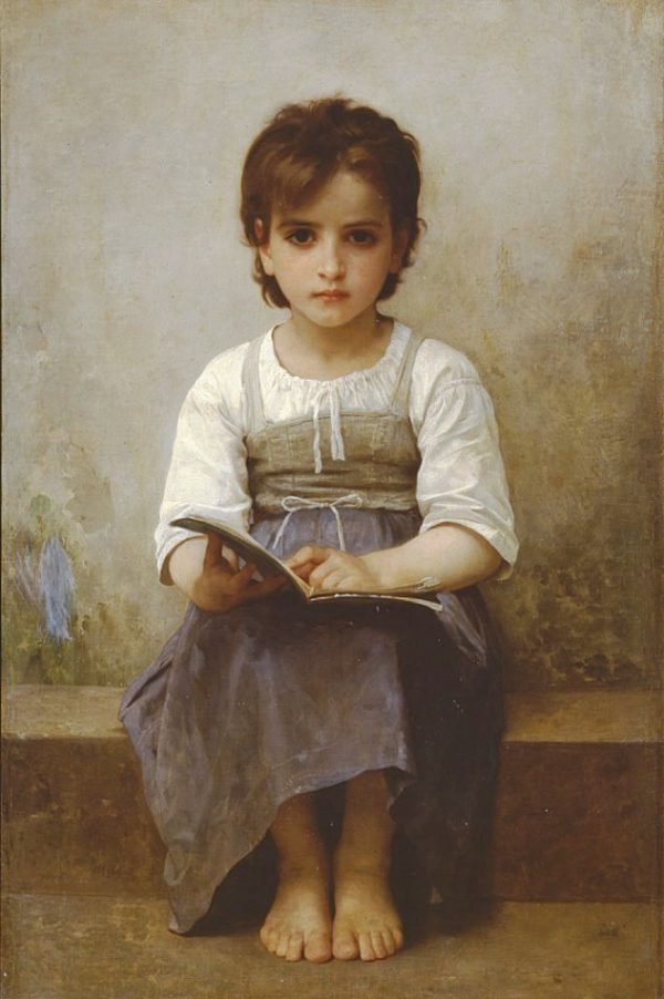La lecon difficile by William Bouguereau