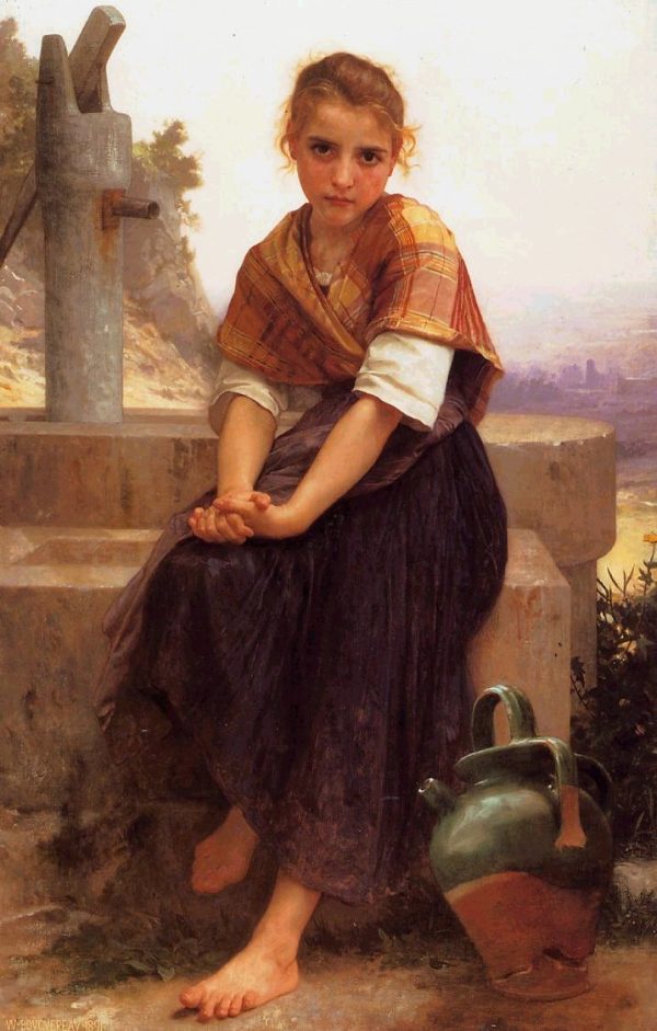 The Broken Pitcher by William Bouguereau
